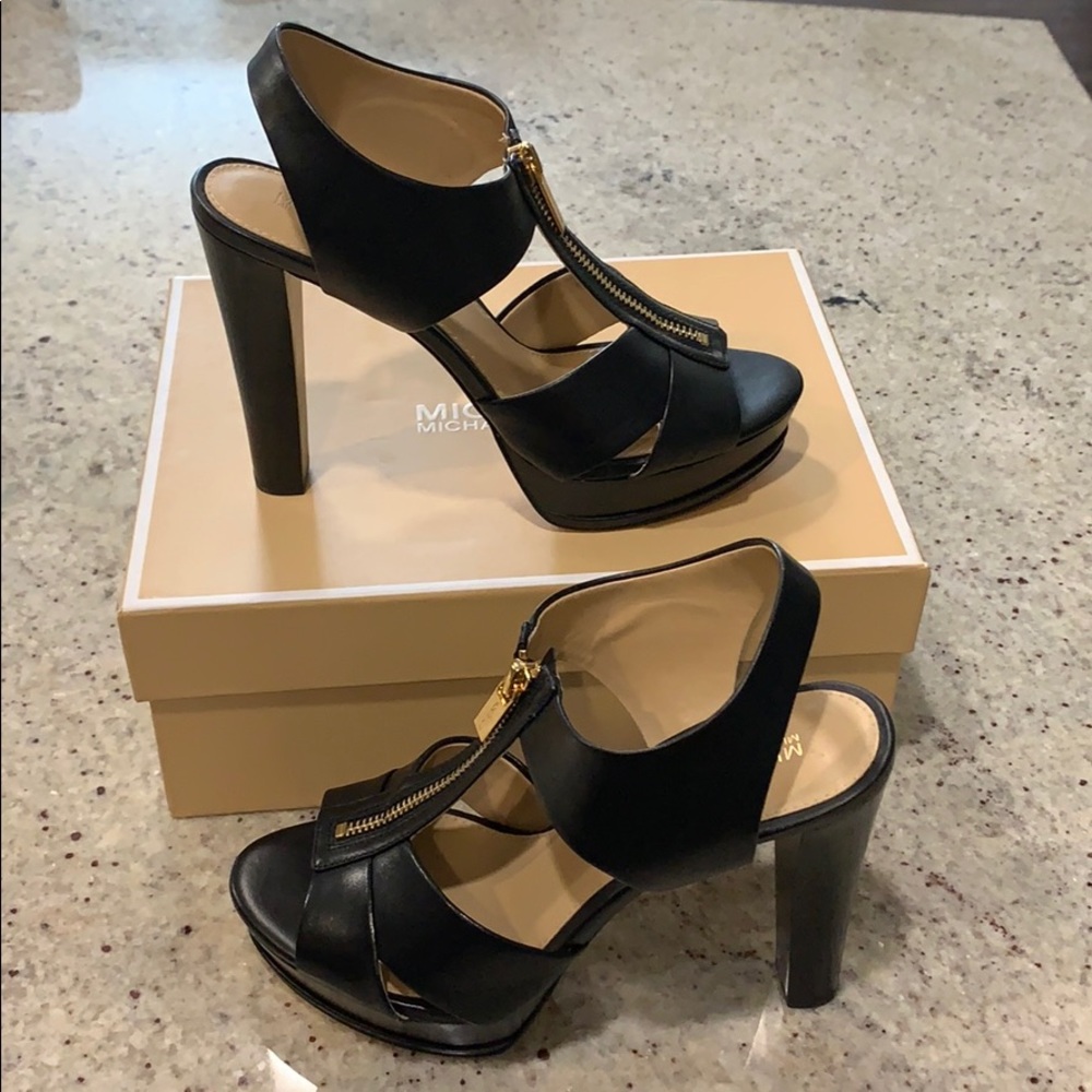 Michael Kors Zip Platform Heels